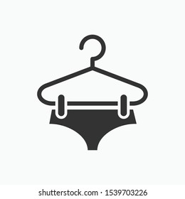 Hanger Icon. Laundry Illustration As A Simple Vector Sign & Trendy Symbol for Design, Websites, Presentation or Application.