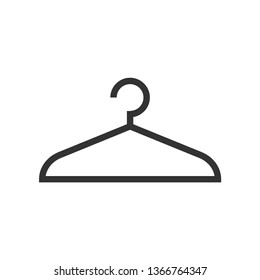 Hanger Icon. Laundry or Wardrobe Illustration As A Simple Vector Sign & Trendy Symbol for Design, Websites, Presentation or Mobile Application.