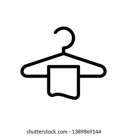 Hanger Icon. Laundry or Wardrobe Illustration As A Simple Vector