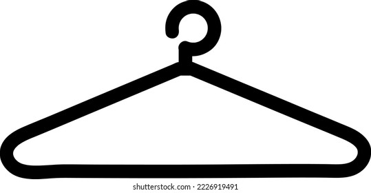 hanger icon line art style on white background..eps