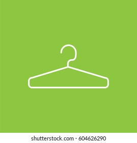 Hanger icon. Linear style. Isolated vector.