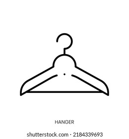 hanger icon. Linear style sign isolated on white background. Vector illustration