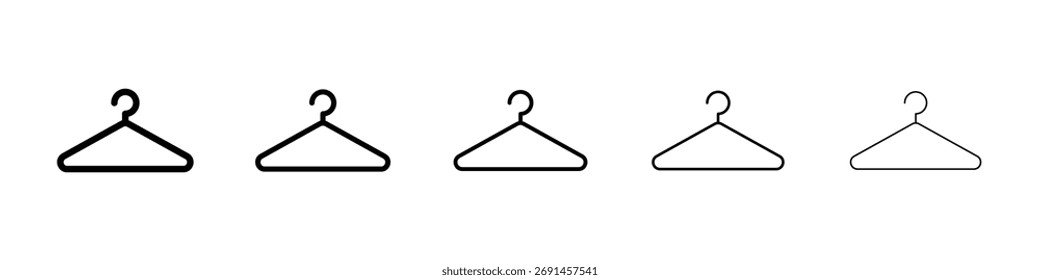 Ícone de cabide para conceito móvel e web design.