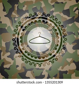 hanger icon on camo texture