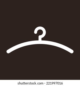 Hanger icon on dark background