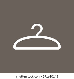 Hanger  Icon on Dark Gray Color. Eps-10.