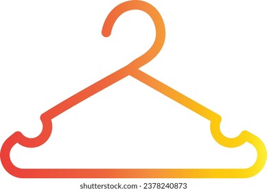 hanger icon on gradient style. life style