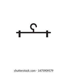  Hanger icon on a white background, vector illustration