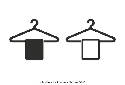Hanger  icon  on white background. Vector illustration.