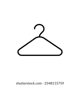 Hanger icon Outline set in black and white color