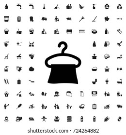 Hanger icon. set of filled cleaning icons.