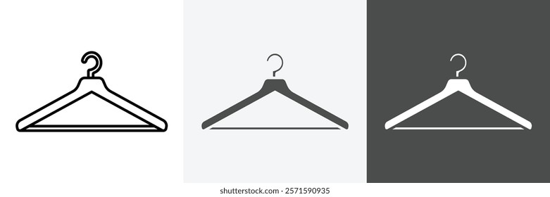 Hanger icon set vector art