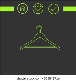 hanger  icon, settings vector.  logo design.graphic image.simple icon for web.