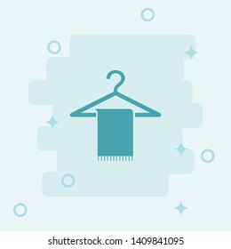 Hanger Icon. Simple icon, blue colored icon illustration. - Vector