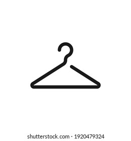 Hanger icon. Simple vector illustration for fashion ecommerce websites, apps, design elements.