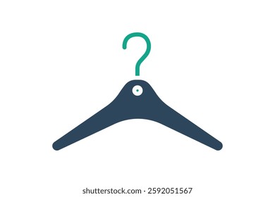 Hanger icon. solid icon style. icon related to furniture. furniture elements vector illustration