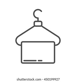 Hanger icon. thin line design