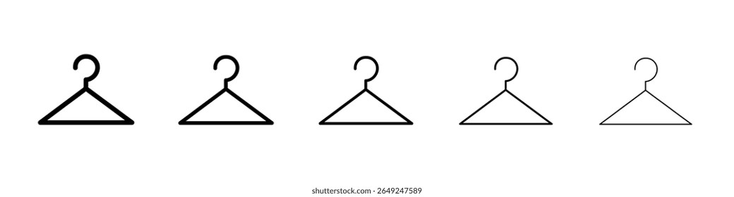 Hanger icon thin line outline set or collection