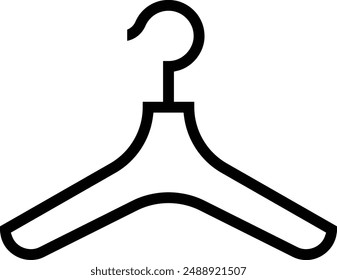 hanger icon. Thin linear style design isolated on white background