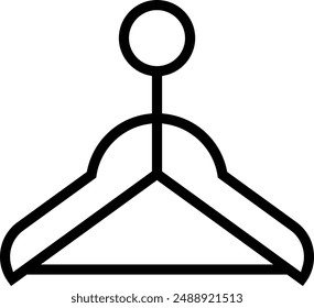 hanger icon. Thin linear style design isolated on white background