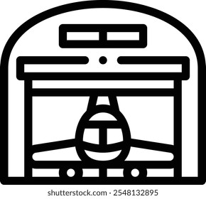 hanger icon. Thin Linear Style Design Isolated On White Background