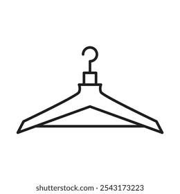Hanger icon. thin stroke and solid.