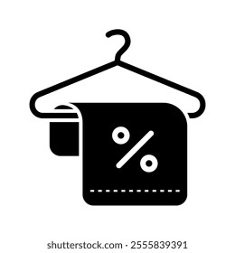 Hanger icon. hanger, towel, discount, hook, cloth, bathroom, bath, special offer, promo, sale. Vector icon illustration