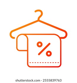 Hanger icon. hanger, towel, discount, hook, cloth, bathroom, bath, special offer, promo, sale. Vector icon illustration