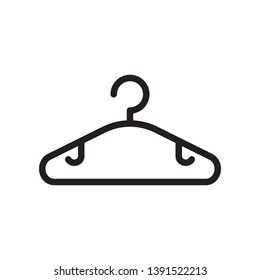 Hanger icon in trendy outline style design. Vector graphic illustration. Hanger symbol for website design, logo, app, and ui. Editable vector stroke.  EPS 10.