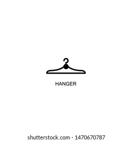 hanger icon vector black design