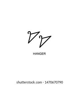hanger icon vector black design