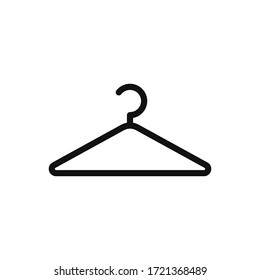 Hanger icon vector. Clothes hanger sign