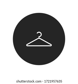 Vector de icono de colgador. Signo de colgante de ropa