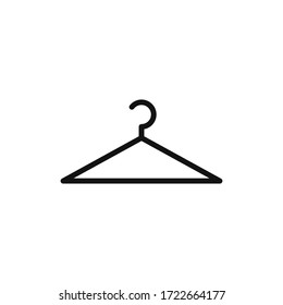 Hanger icon vector. Clothes hanger sign