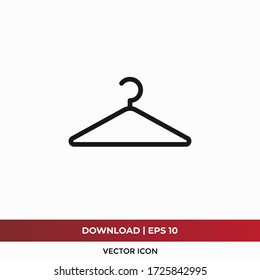 Hanger icon vector. Clothes hanger sign