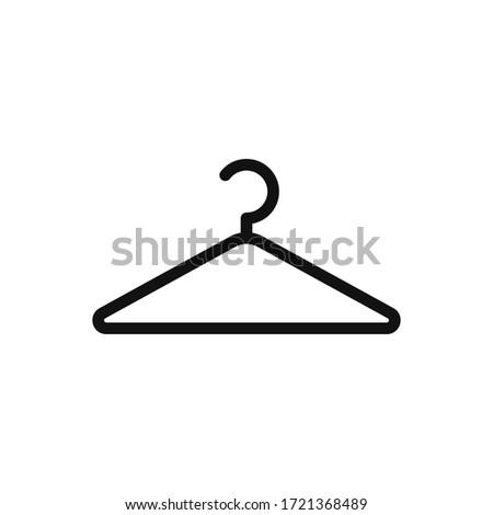 Hanger icon vector. Clothes hanger sign