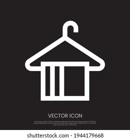Hanger icon vector design. Symbol for your website design, logo, app, UI. Eps10 vector illustration.