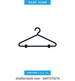 Hanger Icon Vector Design Template. Editable Stroke
