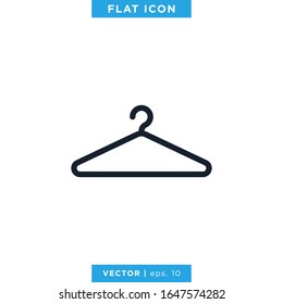 Hanger Icon Vector Design Template. Editable Stroke