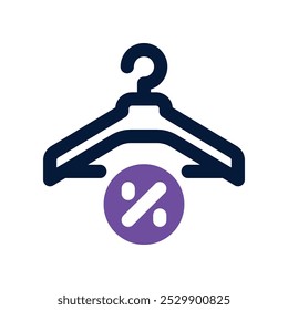 ícone de cabide. vetor ícone de tom duplo para o seu site, celular, apresentação e design de logotipo.