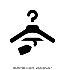 hanger icon. vector glyph icon for your website, mobile, presentation, and logo design.