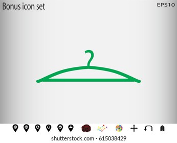 hanger, icon, vector illustration eps10
