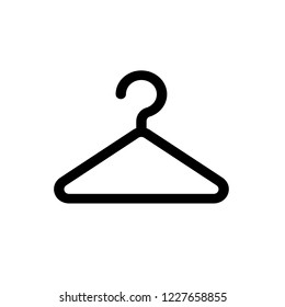 Hanger icon, vector illustration. Flat design style. vector hanger icon illustration isolated on white background, hanger icon Eps10. hanger icons graphic design vector symbols.