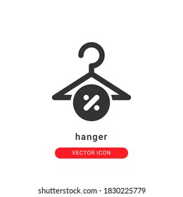 hanger icon vector illustration. hanger icon glyph design.