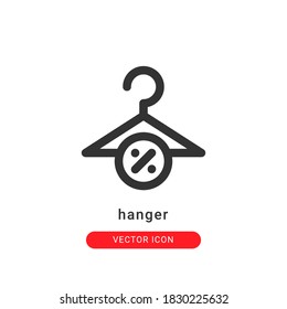 hanger icon vector illustration. hanger icon outline design.