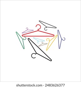 HANGER ICON VECTOR ILLUSTRATION SYMBOL DESIGN
