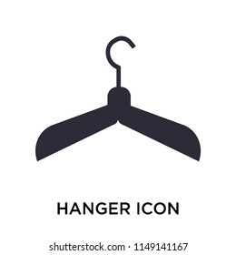 Hanger icon vector isolated on white background for your web and mobile app design, Hanger logo concept