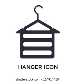 Hanger icon vector isolated on white background for your web and mobile app design, Hanger logo concept