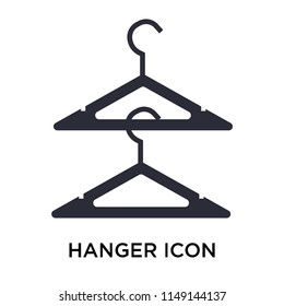 Hanger icon vector isolated on white background for your web and mobile app design, Hanger logo concept