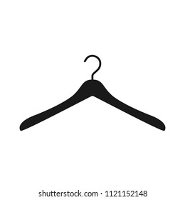 Hanger icon vector. Line clothes hanger symbol.